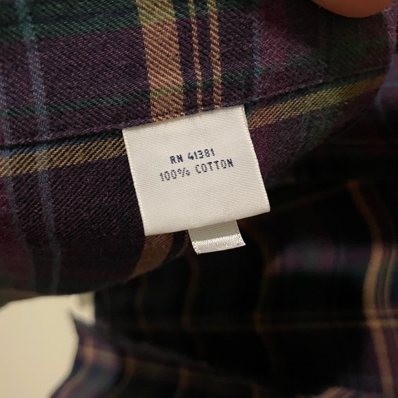 Ralph Lauren Casual Button Down Shirt in Purple and Green - Picture 5 of 6